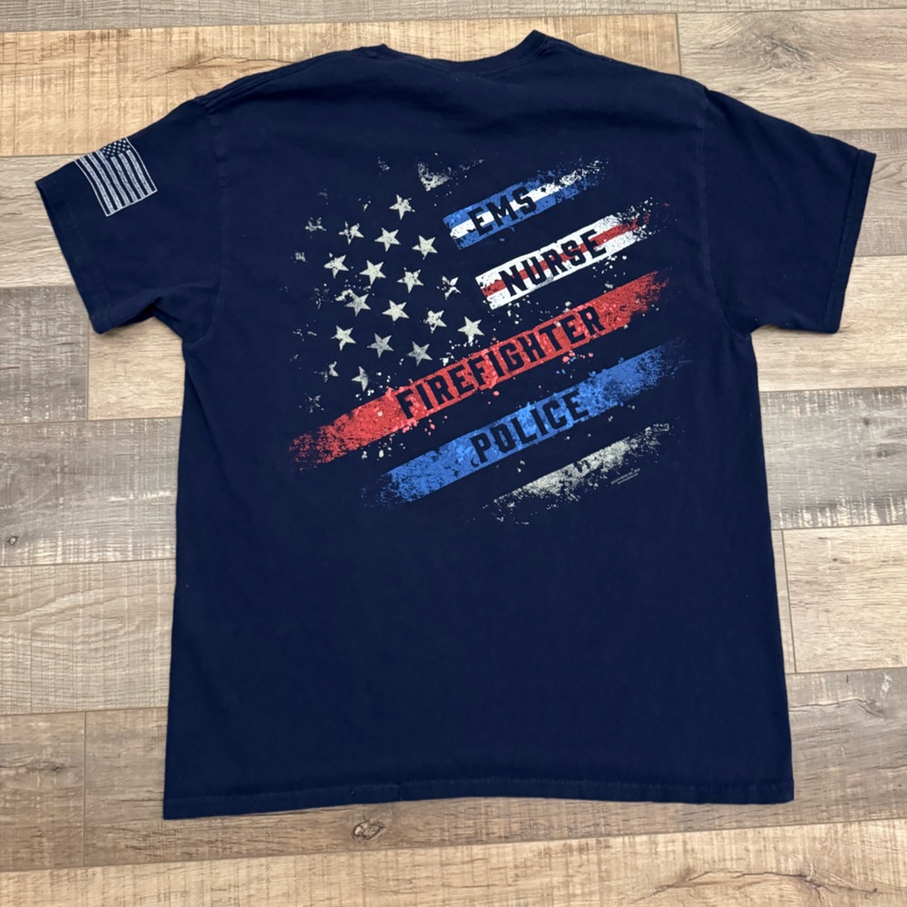 First Responder Flag T-Shirt